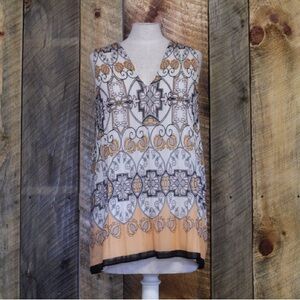 Max Studio Pleated Tank Blouse